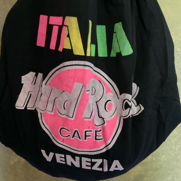 Vintage Y2K Hard Rock Cafe Venice Italy Cotton Sling Backpack - Picture 2 of 4
